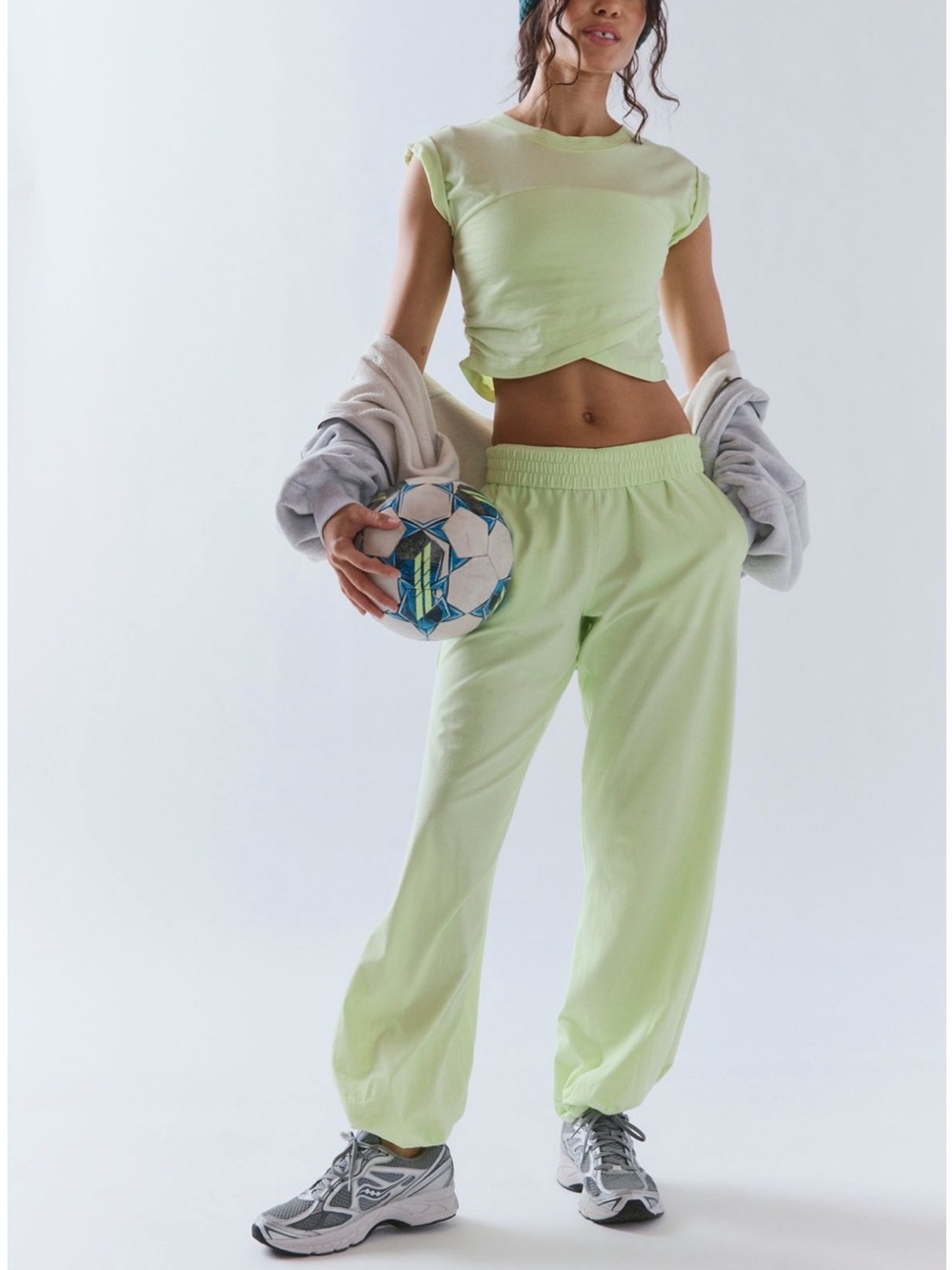 NWT free people crossover casual set top and joggers 2pc